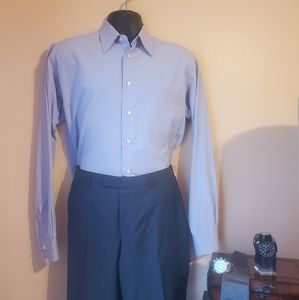 Blue long sleeve dress shirt